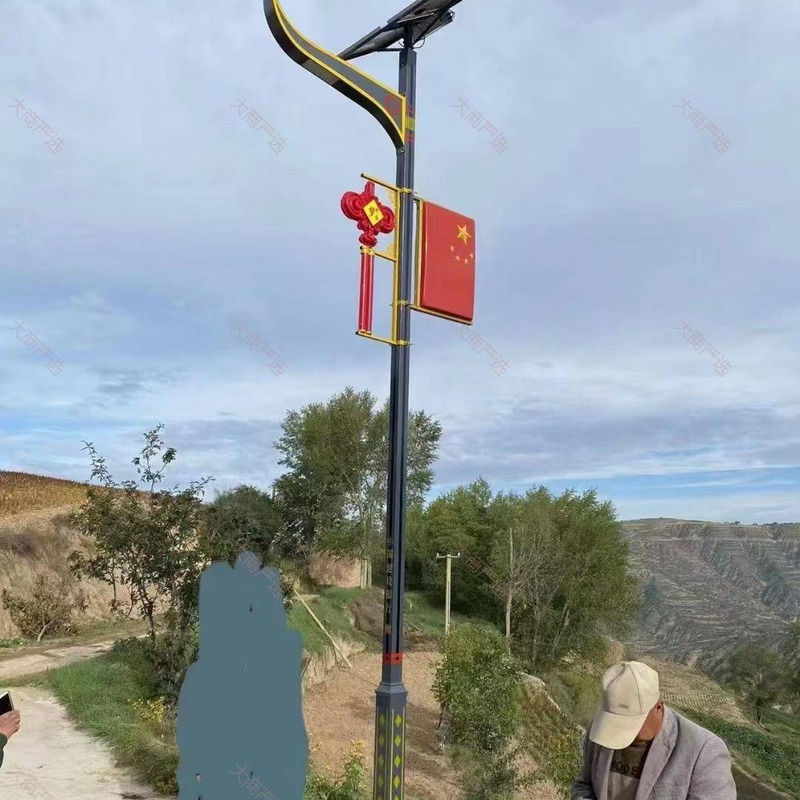 New Chinese Square Garden Light, Outdoor Waterproof Landscape Pole Lamp