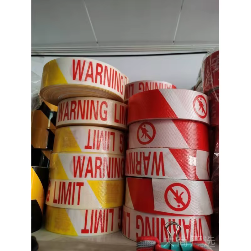 String of colored flags, warning flag rope, reflective film, reflective vehicle stickers, construction site safety warning supplies