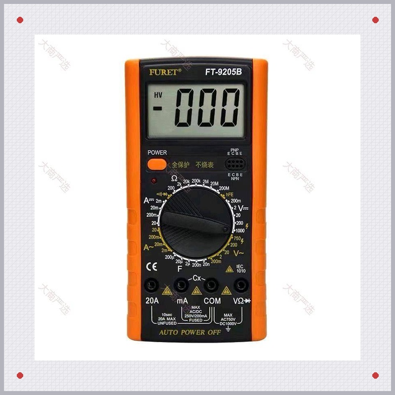 Multímetro Digital FURET FT9205B	
