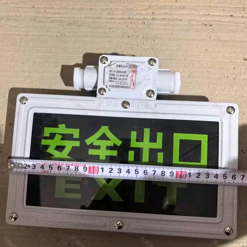 LED Explosion-Proof Emergency Lighting Twin-Head Fire Emergency Lamp IP66 Aluminum Body Ex-proof Glass	