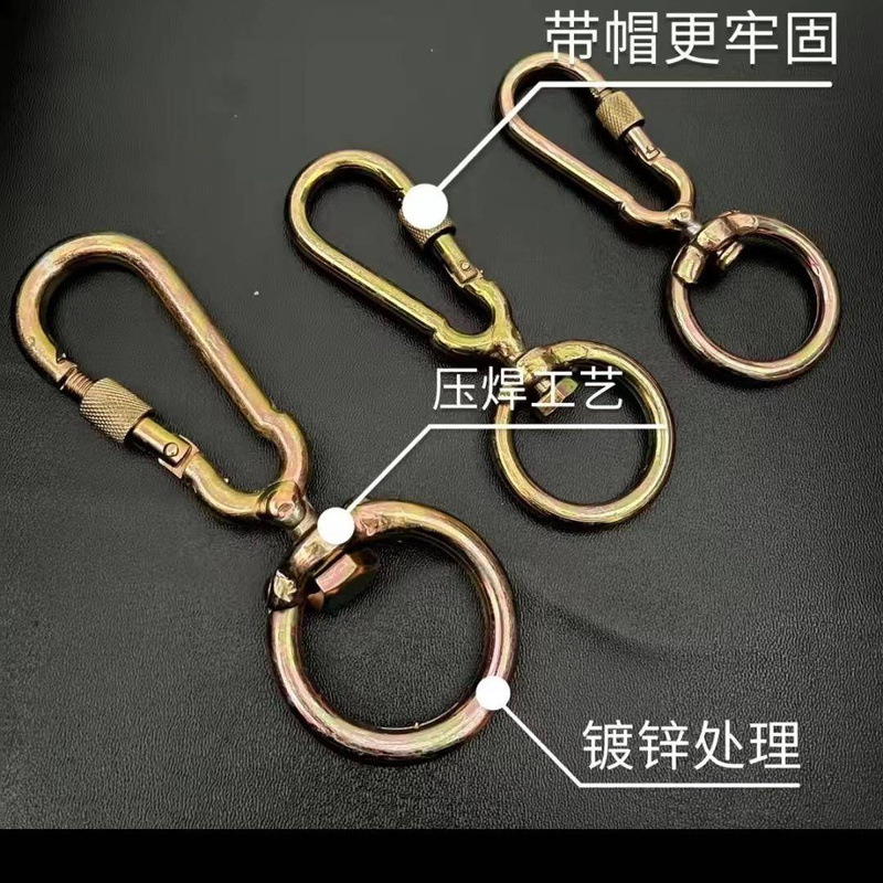 Pet collar swivel copper bell anti rotation bell buckle