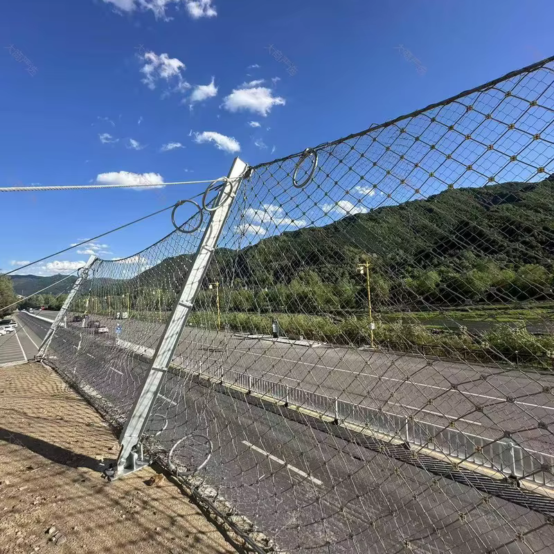 Slope protection net