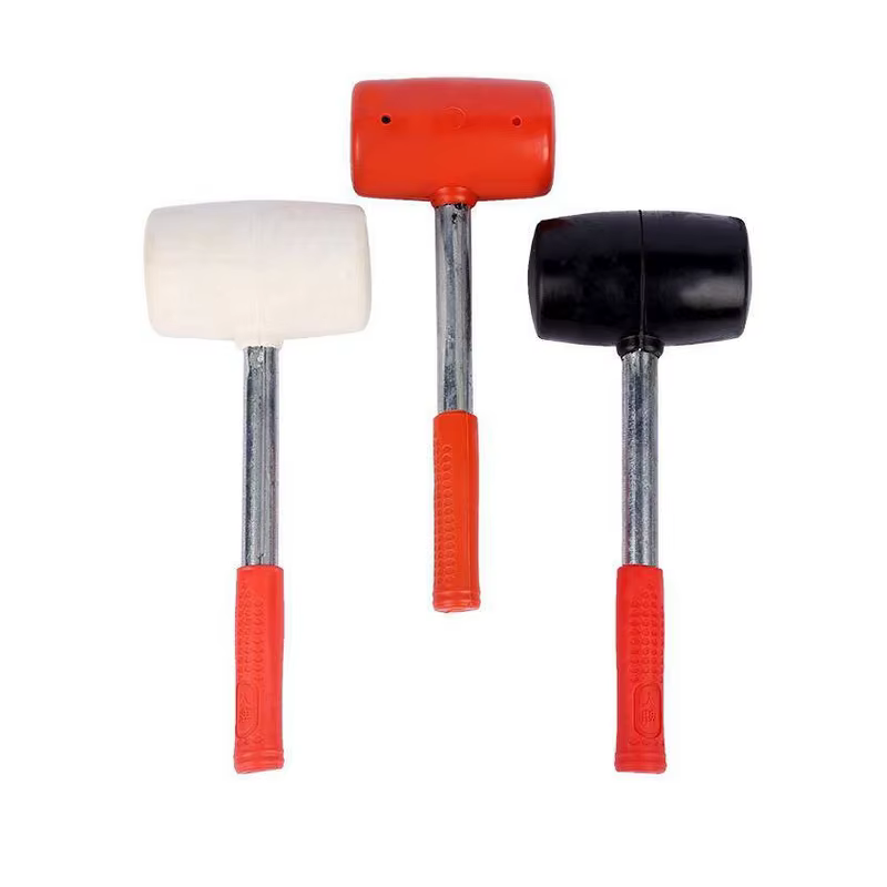 Rubber Mallet with Iron Handle