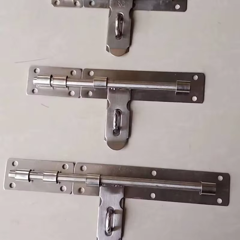 Door hardware accessories series: Stainless steel door bolt and iron floor plug with multiple specifications to choose from