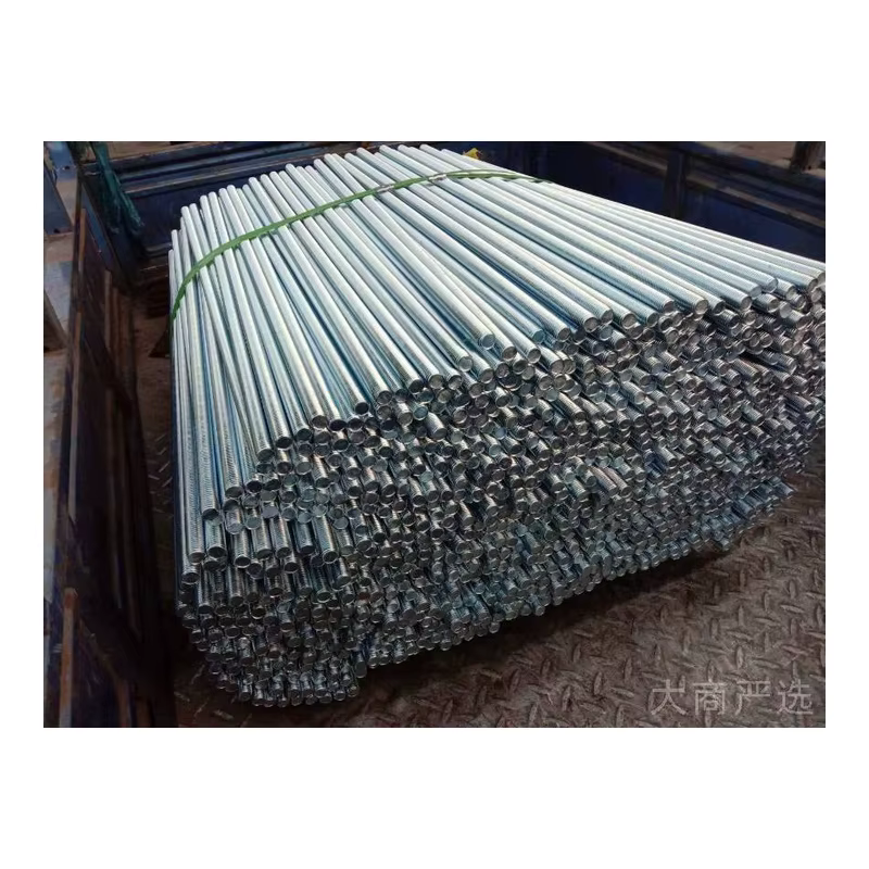 High strength galvanized screw rod for building hoisting and suspension, fully threaded smooth long rod