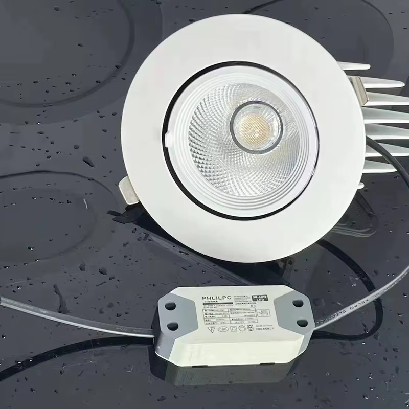 Anti-glare COB Dimmable Downlight, Square Grille Spotlight, RA90 High CRI, Dimmable with PHILIPS Driver