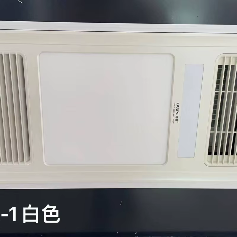 Calefactor de baño LED para techo integrado, montado en techo con doble función de calefacción lumínica y calefacción por aire