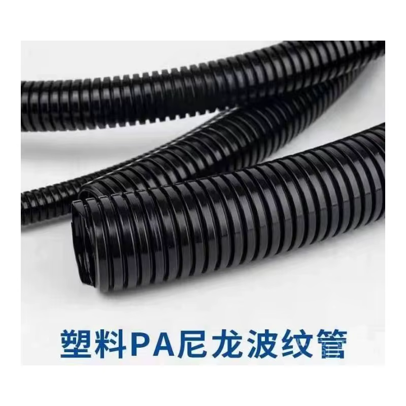 Jianyu Galvanized Metal Flexible Conduit & Red PA Nylon Flame-retardant Corrugated Pipe, Cable Protection Sleeve DN10-DN50