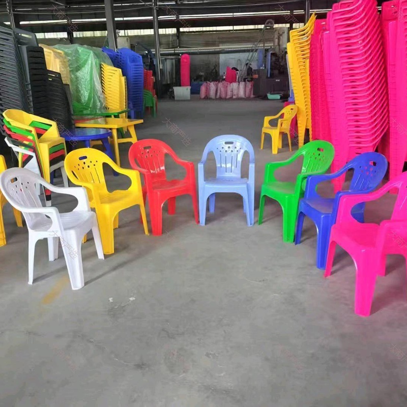 Multi-Color Plastic Chair (Factory Scene)	