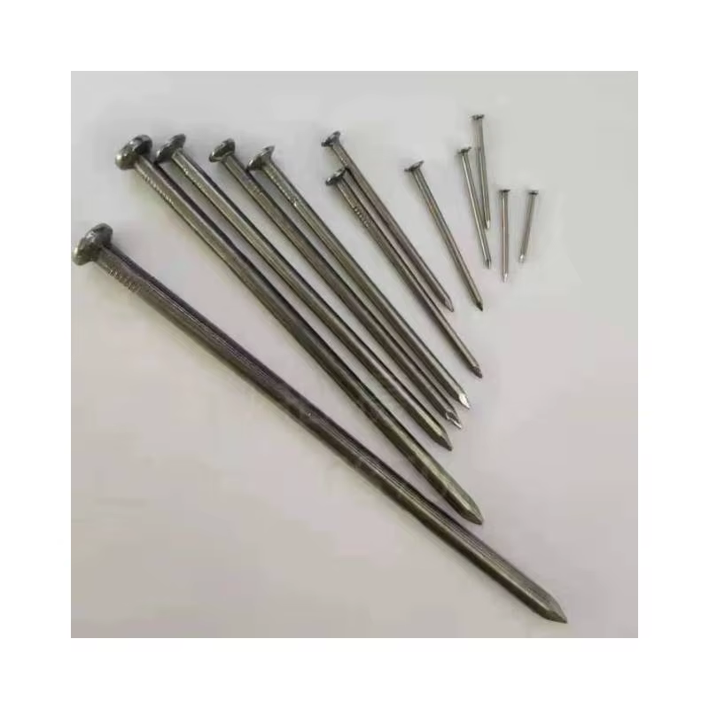 Round headed iron nail standard. Round headed nail has a large force area and is easy to be hammered. It is a universal nail for construction and woodworking