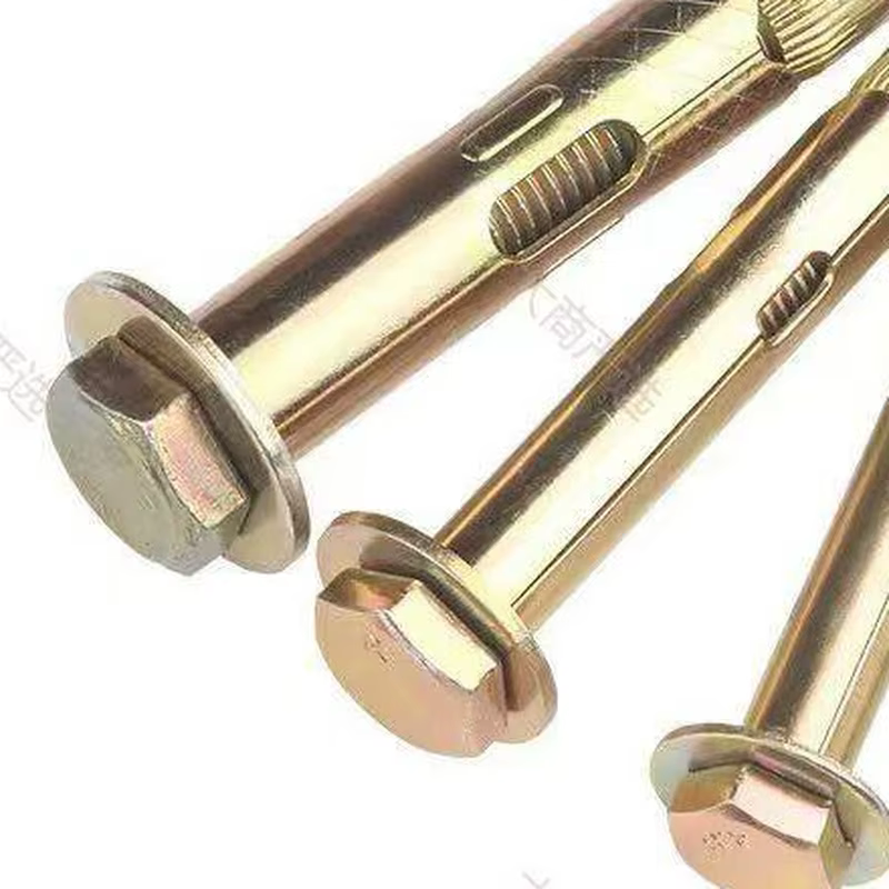 Floor expansion bolt, large flat head, internal expansion screw, wooden floor keel, fixed expansion pipe M6-M12