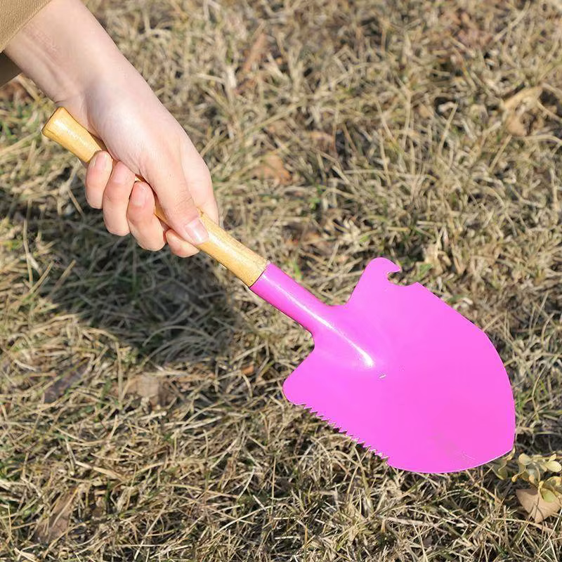 Juego de 3 herramientas para macetas pequeñas, paleta puntiaguda tipo nudo de bambú