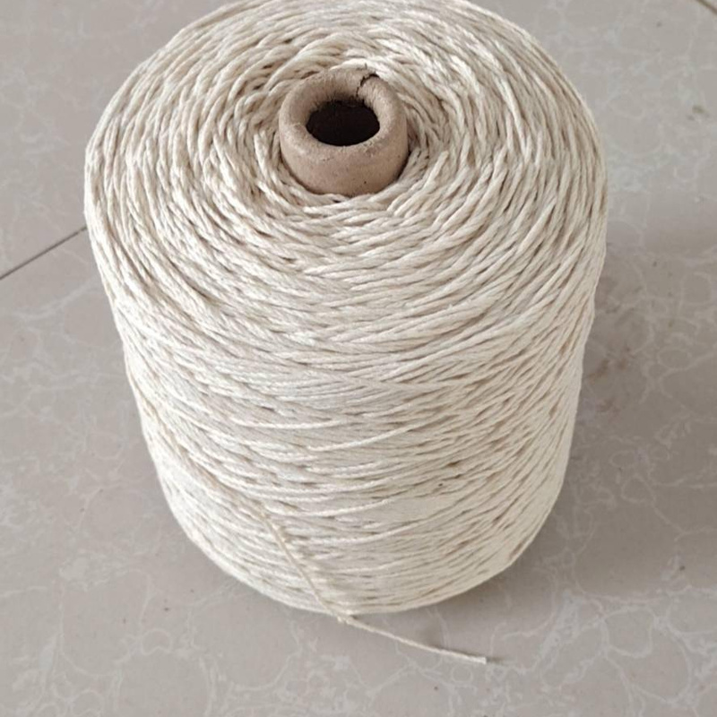 White polyester wrapping thread