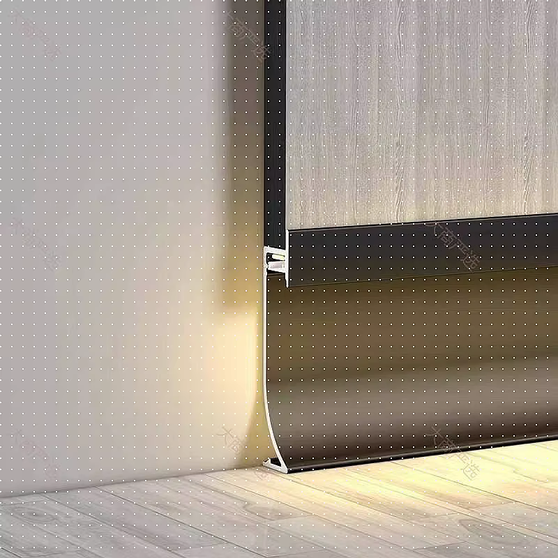Aluminum alloy skirting board
