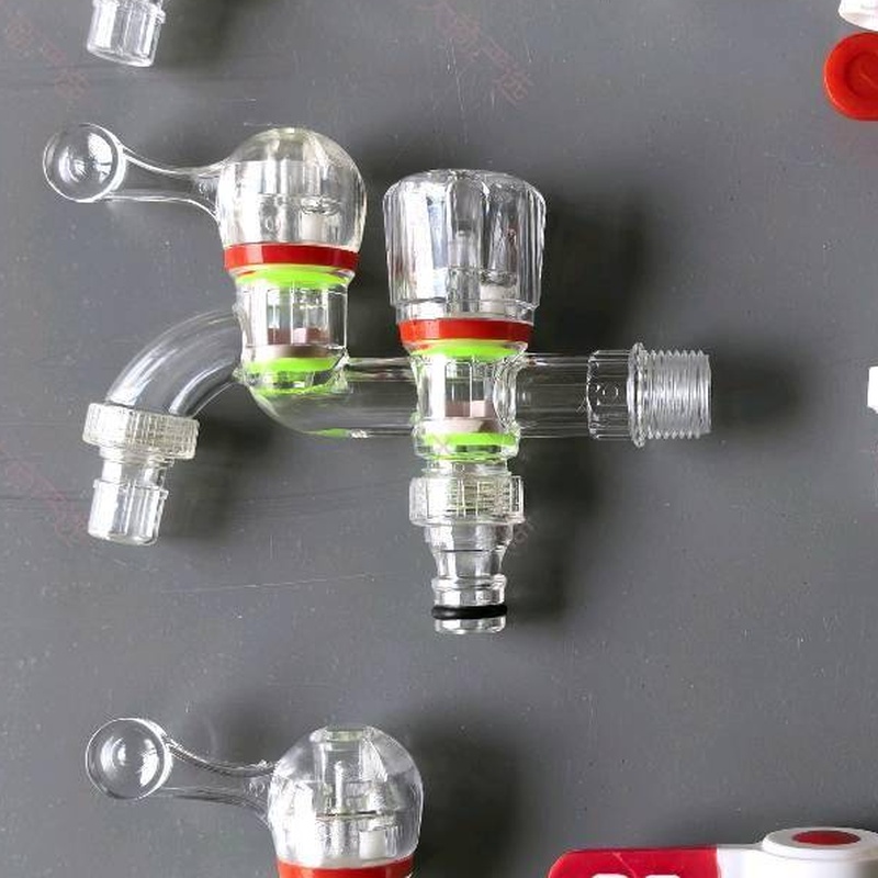 Transparent Plastic Bibcock / PP Plastic Faucet for Bathroom and Kitchen Use	