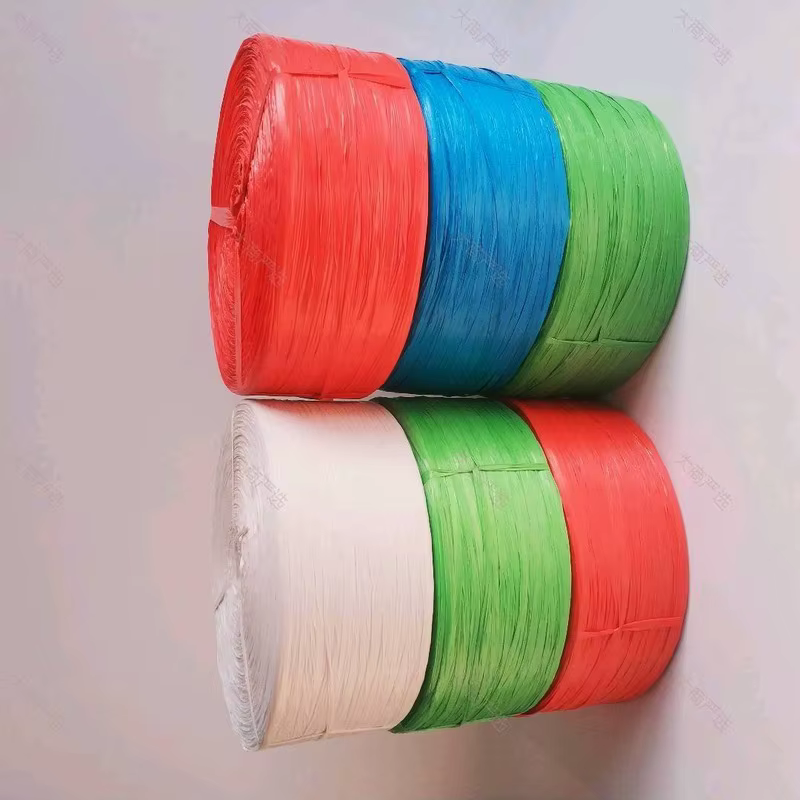Recycled material bundling rope
