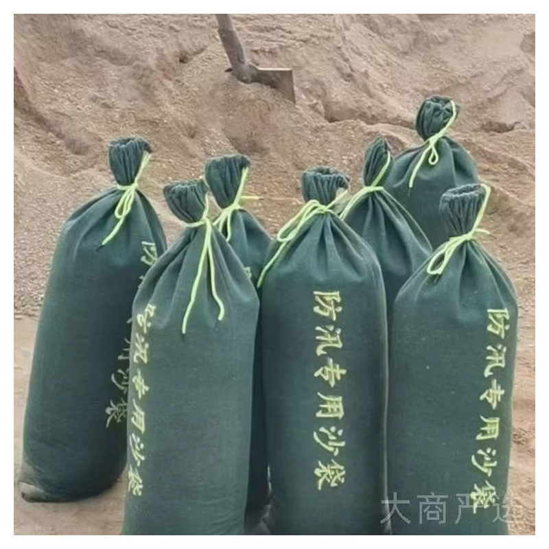 Flood control sandbag, gray-green PP woven bag