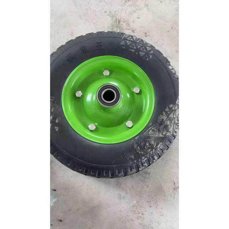 Rueda de carretilla de goma inflable
