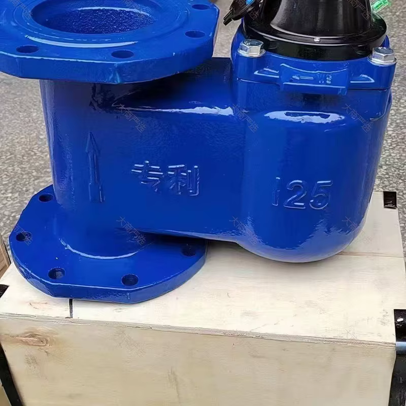 Large Caliber Ductile Iron Valve Control Water Meter Flange Horizontal