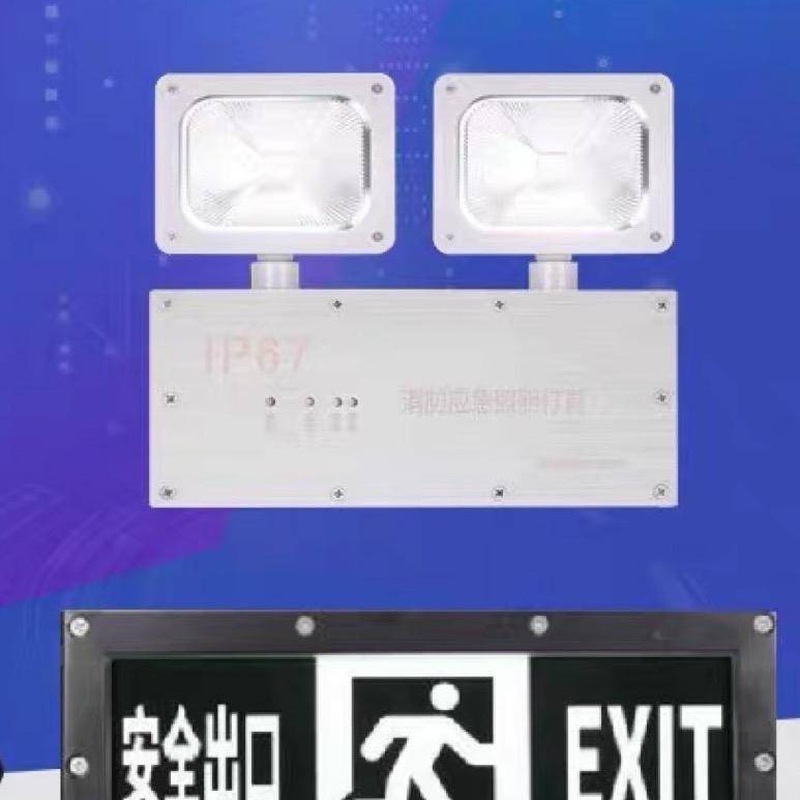 Fire emergency sign light, safety exit evacuation indicator light, LED green escape sign, ABS shell
