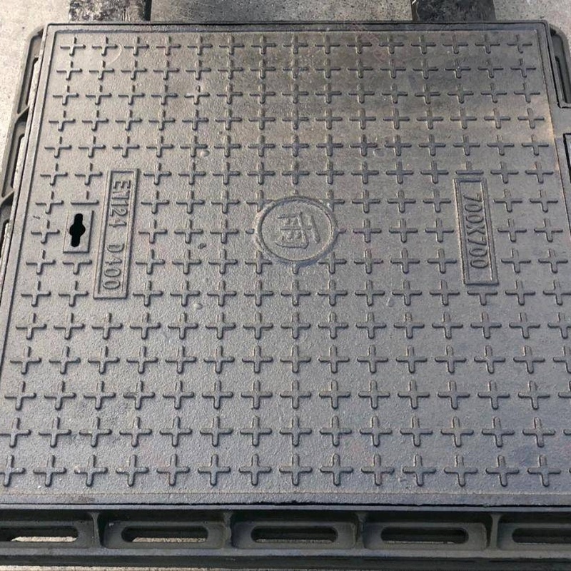 Ductile iron manhole cover, heavy-duty round, anti-theft and pressure-bearing
