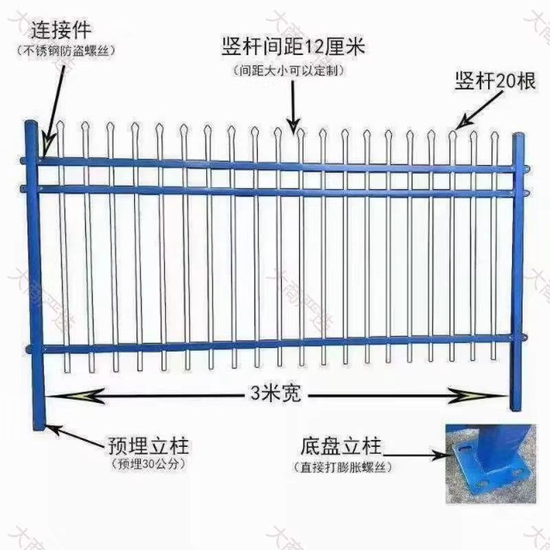 Zinc Steel Wall Fence