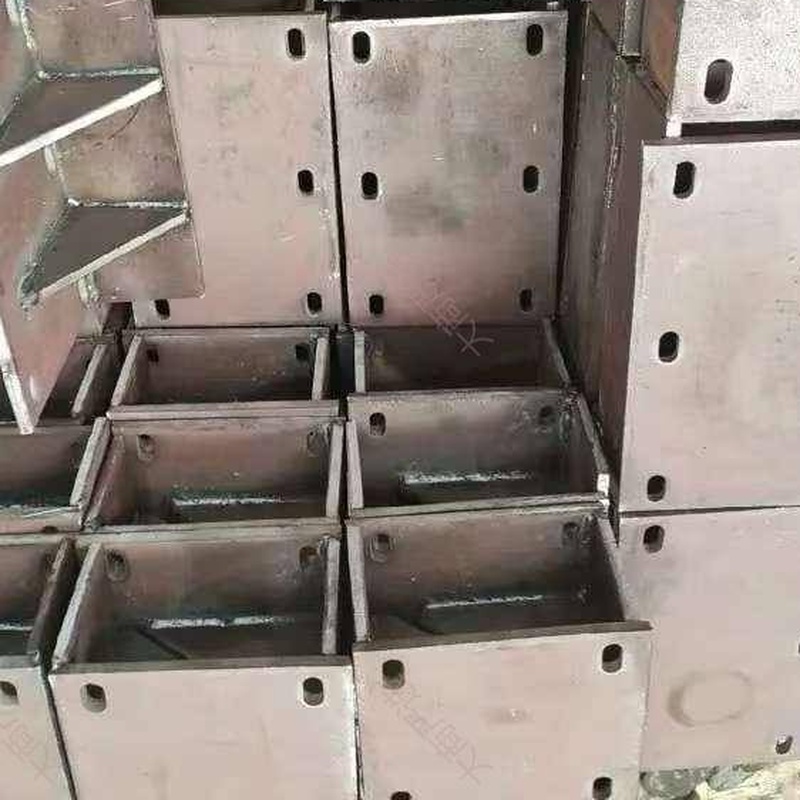 Steel Structure Box-Type Column Base / Steel Column Foundation (Plate Shearing & Laser Cutting + Welding Processing)