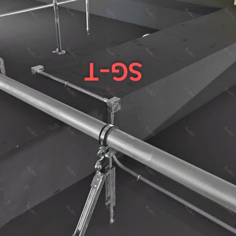 Water Pipe & Cable Tray Seismic Support Bracket System Lateral Longitudinal	