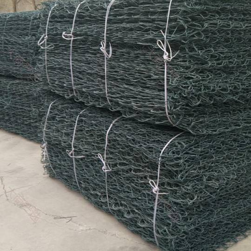 PVC Green Coated Hexagonal Twist Gabion (Ecological Bank Revetment Engineering)