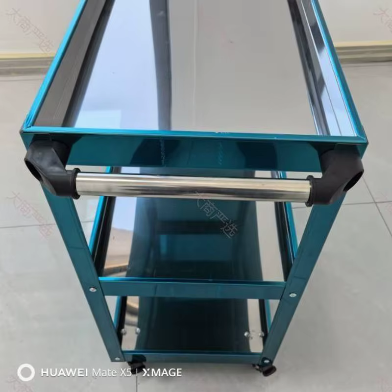 Stainless Steel 3-Tier Rolling Parts Cart
