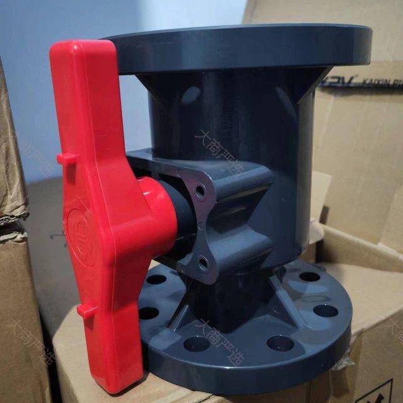 UPVC Flange Ball Valve for Industrial Chemical Pipeline	