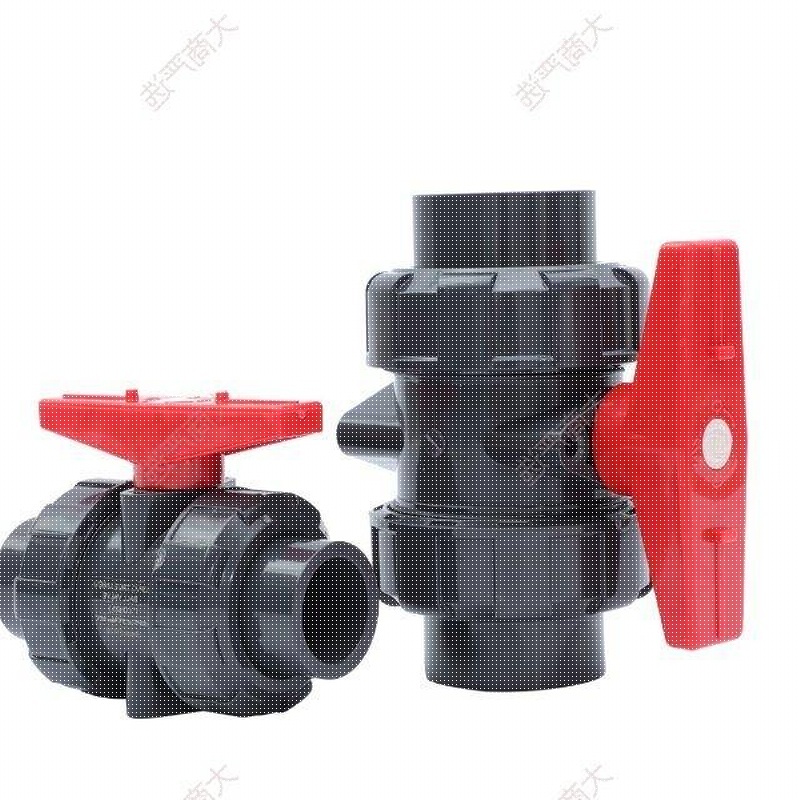 UPVC Double Union Ball Valve for Chemical Fluid Control	