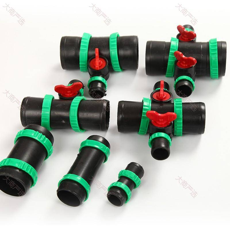 Shandong Linyi Micro Spray Hose Bypass Valve 28mm Hard Pipe Soft Belt Universal Large Flow No-Leak Irrigation Matching Part	