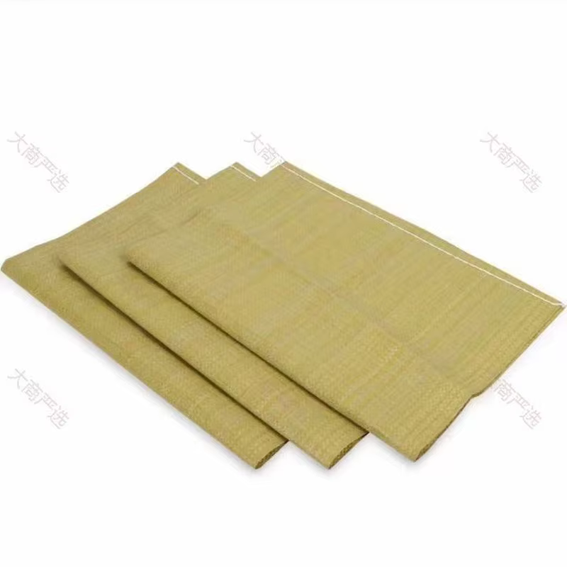 Yellow woven bag