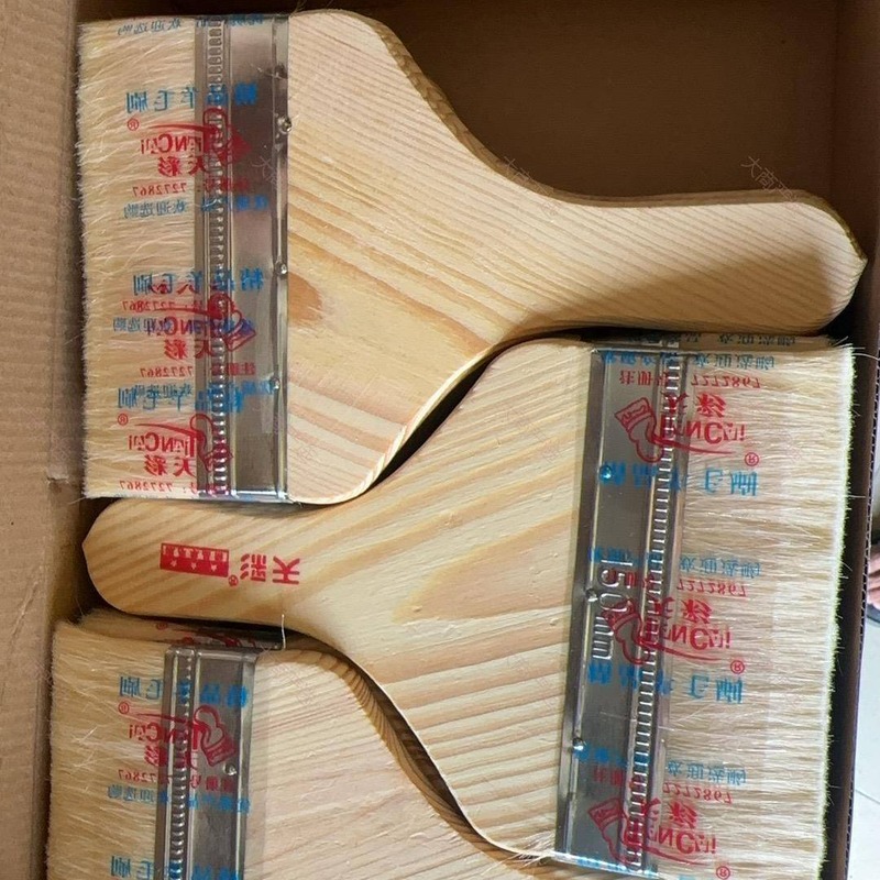 Brocha de lana, brocha de pintura, rodillo de pintura, brocha plana, brocha para enlucido
