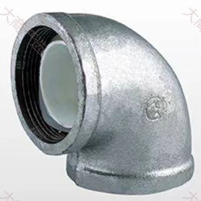 Black Malleable Iron 90 Degree Elbow and Reducing Pipe Fitting	