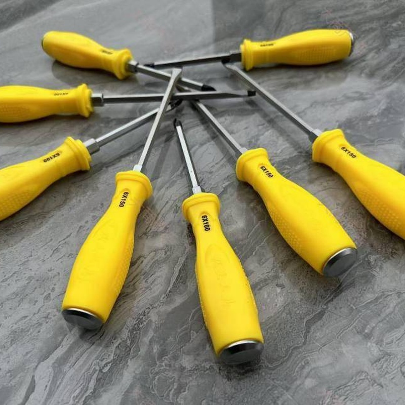 Taiwan SHUANG YA Dual-Color Handle Screwdriver Series CR-V Steel Slotted Phillips Hex Key Multi-Spec Industrial Grade Screwdriver	