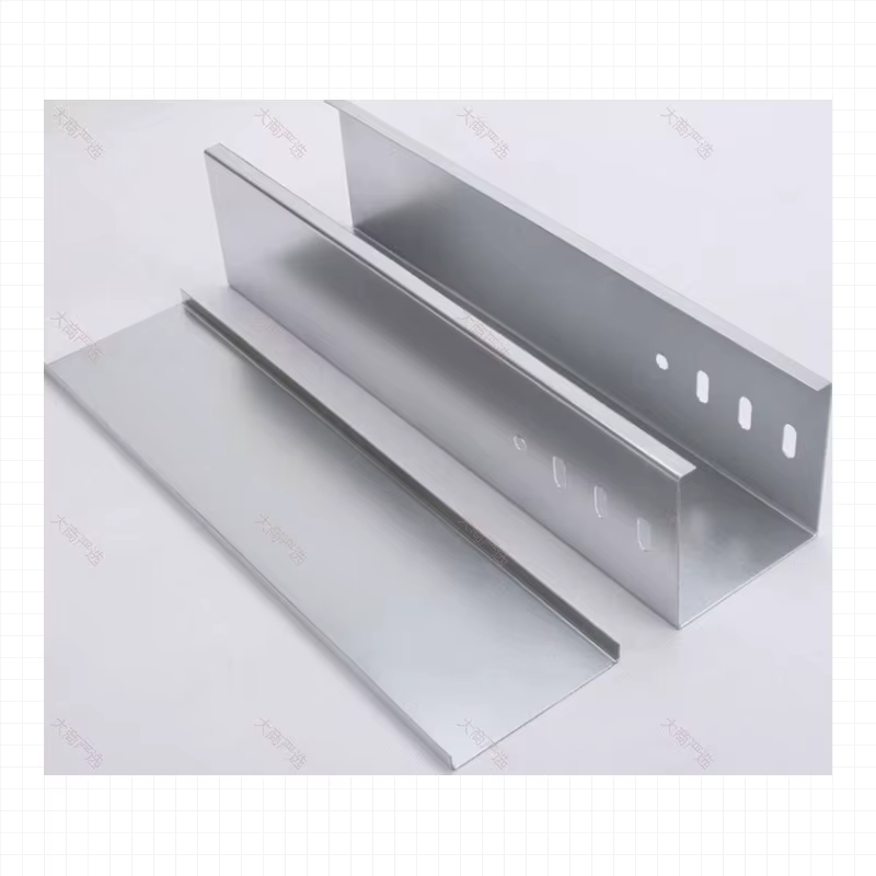 Hot-Dip Galvanized Trough Cable Tray Body with Cover Plate	