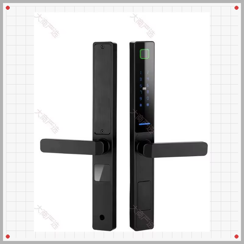 Home Smart Password Lock Fingerprint Induction LED Display Universal Anti-Theft Door Type	