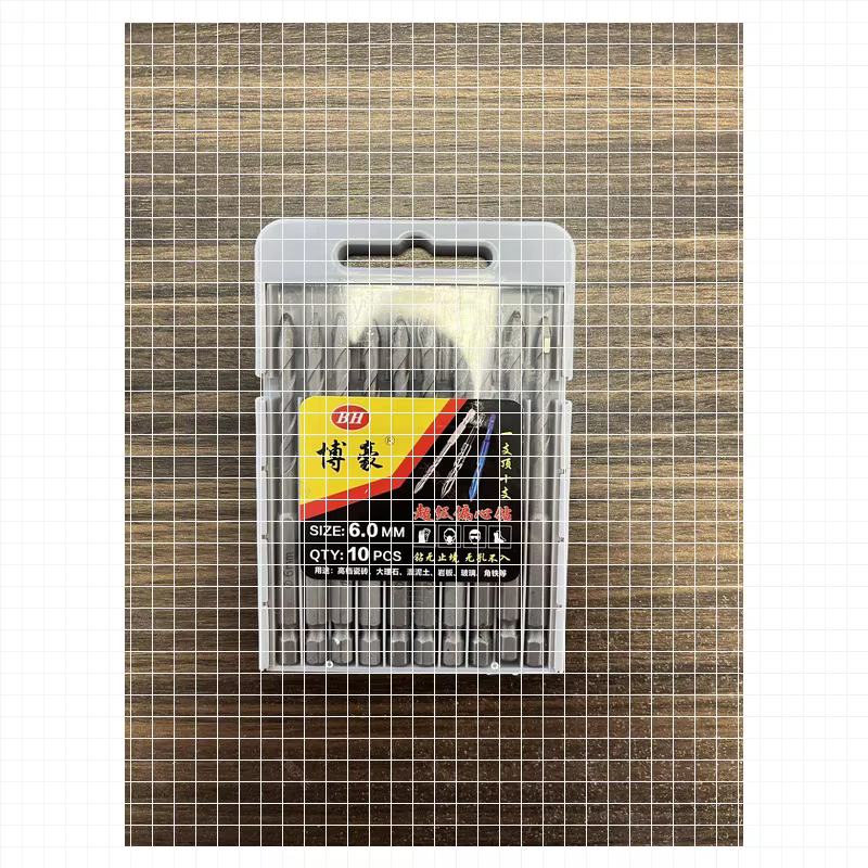 Silver Offset Hex Shank Drill Bit Set