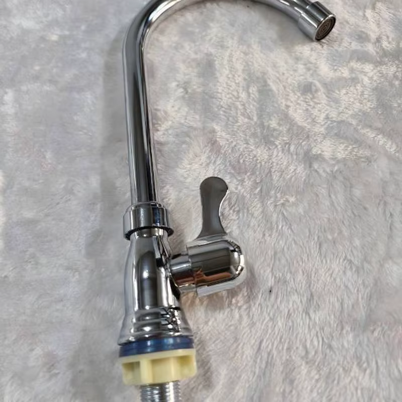 Stainless steel single cold water tap for kitchen sink