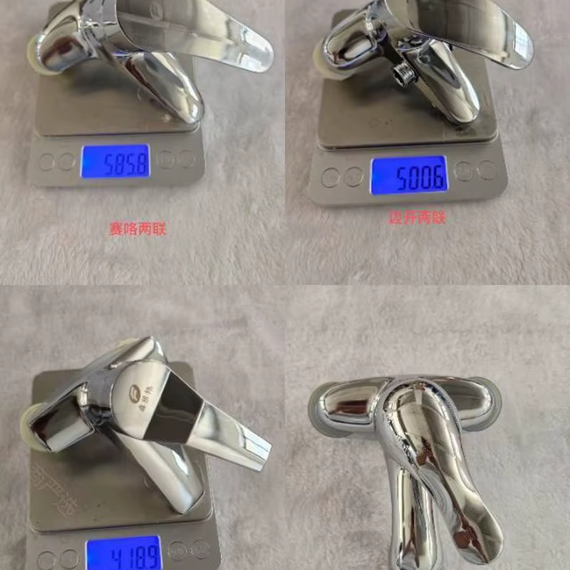 Two-handle basin faucet