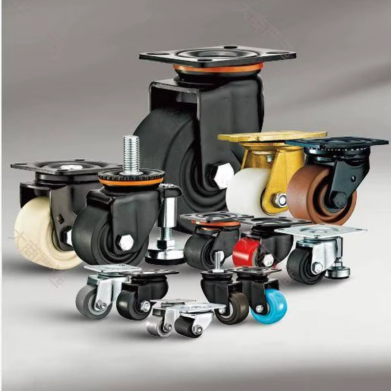 Universal Caster Series Medium Heavy-Duty Stainless Low-Profile Swivel Wheel	