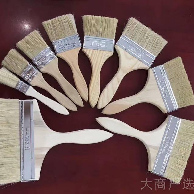Brocha / Brocha de pintura / Brocha reforzada / Brocha de cerdas / Brocha de fibra de palma